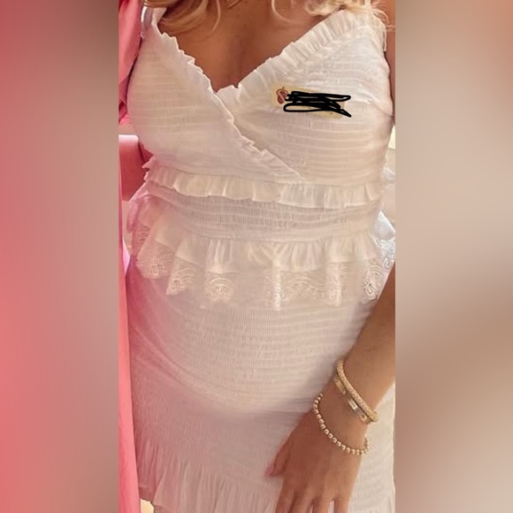 DO+BE White Ruffle Mini Dress - Picture 1 of 2